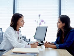 patient meeting with doctor