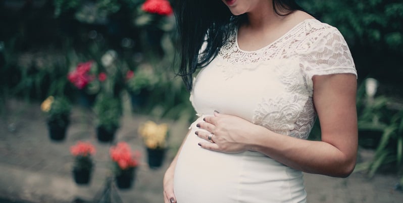 Women pregnant with blocked fallopian tubes. 