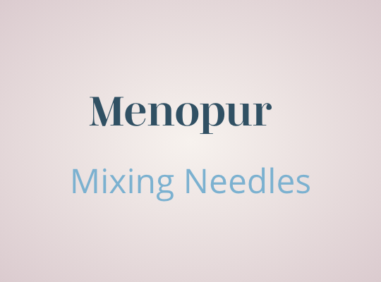 Menopur (Mixing Needles) - Schraft's 2.0