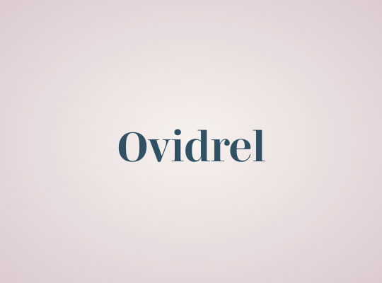 Ovidrel - Schraft's 2.0